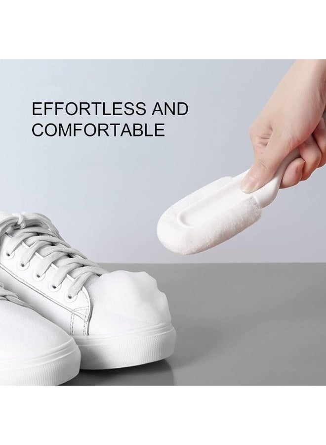 فرشاة العناية بالأحذية متعددة الاستخدامات 3 في 1 – فرشاة تنظيف عميق للأحذية الرياضية بتصميم متعدد الشعيرات وإسفنجة تلميع مدمجة، ومقبض مريح - Image 3