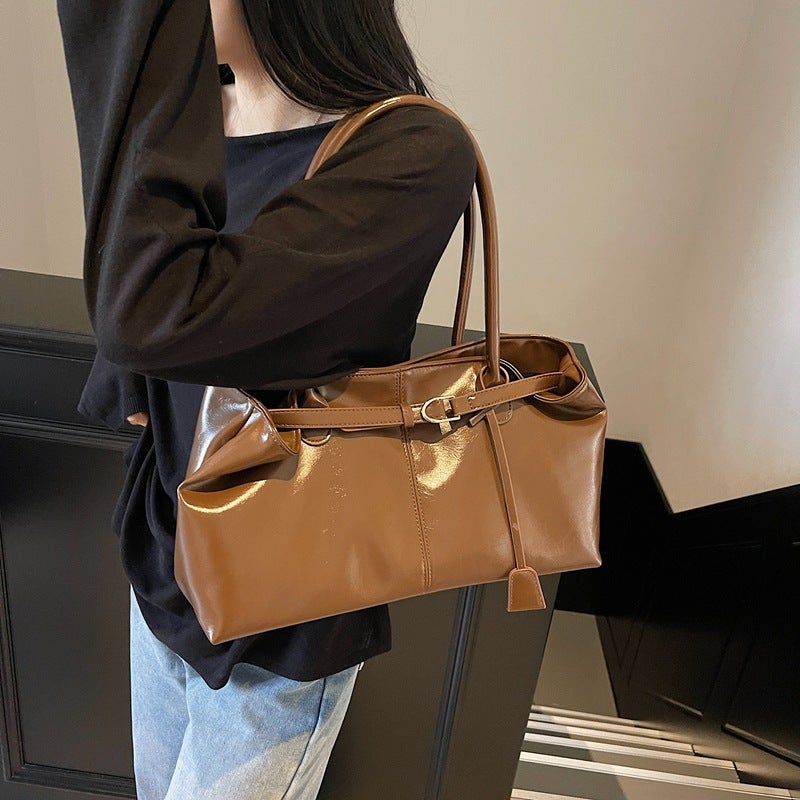 Spring Casual Commuting Large Capacity Underarm Bag Women'S High-End Retro All-Match Shoulder Tote Bag Trendy - Image 3