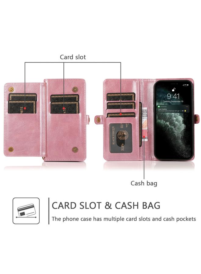 Zaboon Case For iPhone 13 mini Strong Magnetic Detachable Horizontal Flip Leather Case with Card Slots & Wallet For iPhone 13 Mini - Image 5