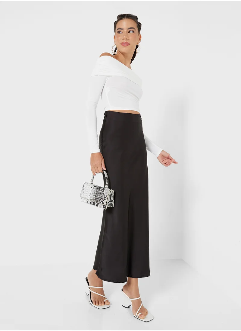 Ginger Off Shoulder Gather Detail Top