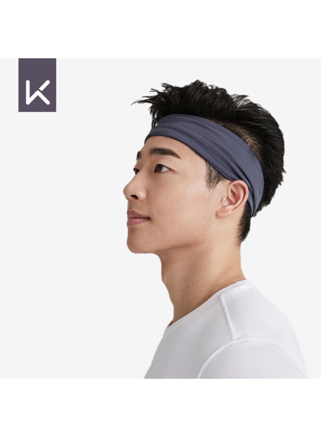 Keep Sports Wide Headband For Yoga, Dance, Exercise, Fitness, Sweat-absorbing, Breathable Hair Tie, Dark Night Blue - Image 2