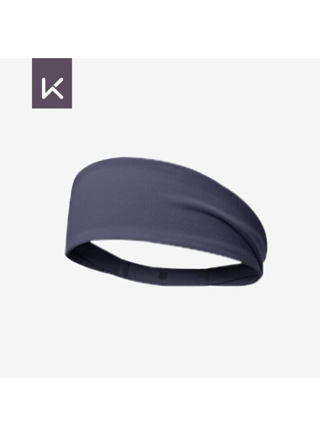 Keep Sports Wide Headband For Yoga, Dance, Exercise, Fitness, Sweat-absorbing, Breathable Hair Tie, Dark Night Blue - Image 1