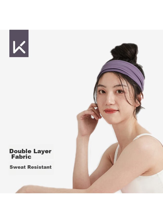 Keep Sports Wide Headband For Yoga, Dance, Exercise, Fitness, Sweat-absorbing, Breathable Hair Tie, Dark Night Blue - Image 5