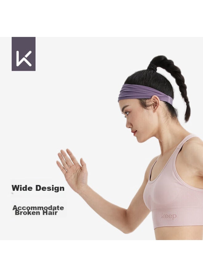 Keep Sports Wide Headband For Yoga, Dance, Exercise, Fitness, Sweat-absorbing, Breathable Hair Tie, Dark Night Blue - Image 4