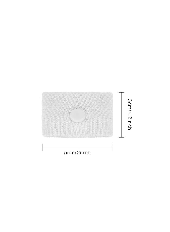 WYBOT 1 Pair Motion Sickness Bands, Anti-nausea Wristbands for Car, Sea and Air Travel (White) - Image 2