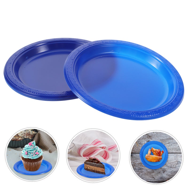 20Pcs Party Plate Household Camping Barbecue Plate for Festival Birthday Holiday - Image 2