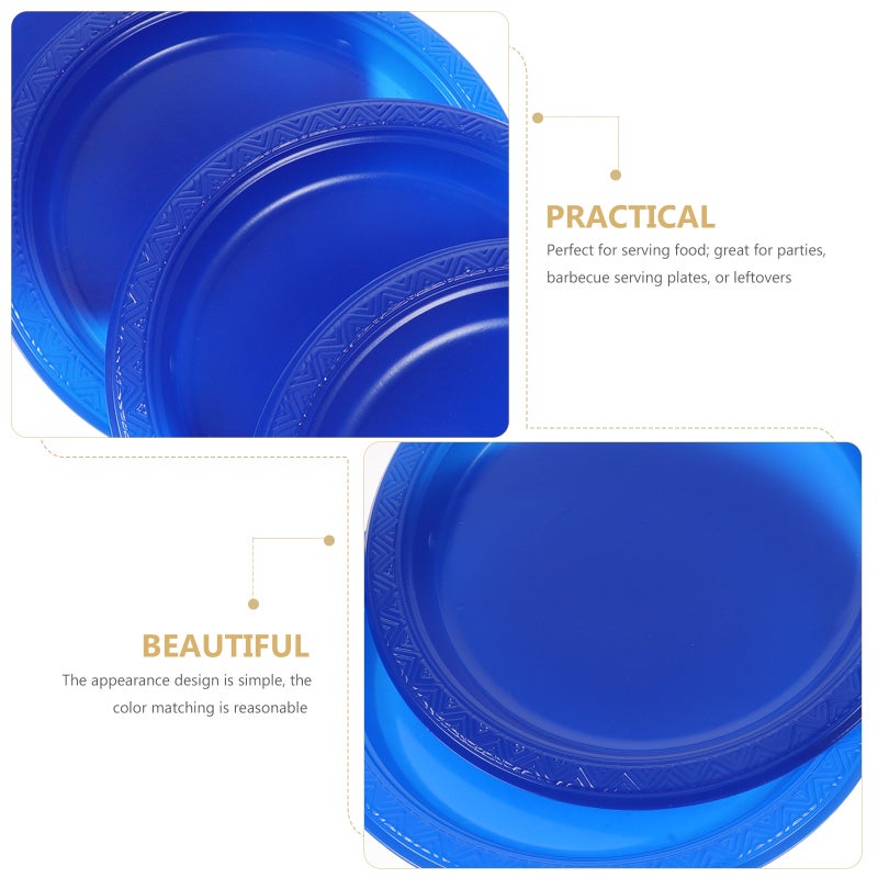 20Pcs Party Plate Household Camping Barbecue Plate for Festival Birthday Holiday - Image 5