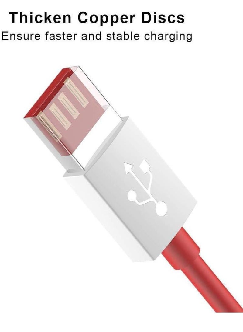 JAJEEK 30W Warp/6A Dash Type-C Fast Charging Cable | High-Speed Data Sync Charger for OnePlus 8, 8 Pro, 7, 7T, 6T, 6, 5, 5T, 3T, 3 | Quick Charging, Durable & Reliable | Compatible with USB-C Devices - Image 2