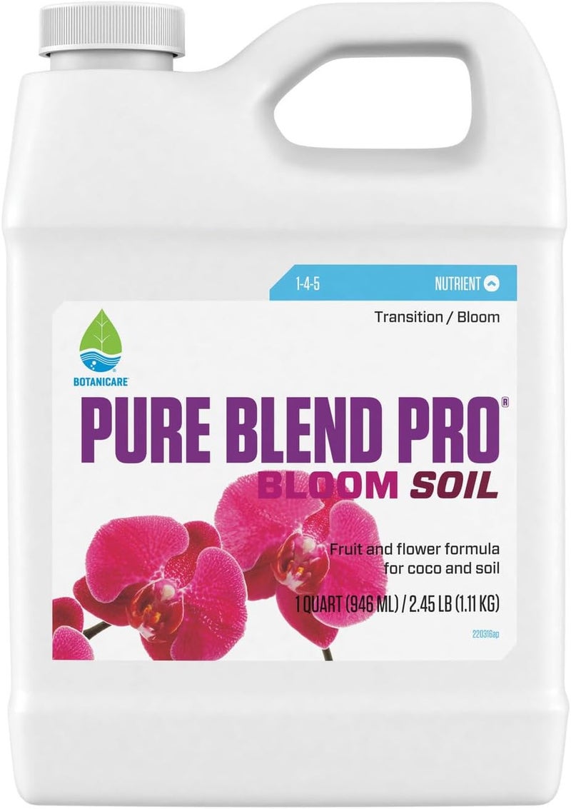 Botanicare Pure Blend Pro Bloom Soil Nutrient for Fruit and Flowers 145 1 qt