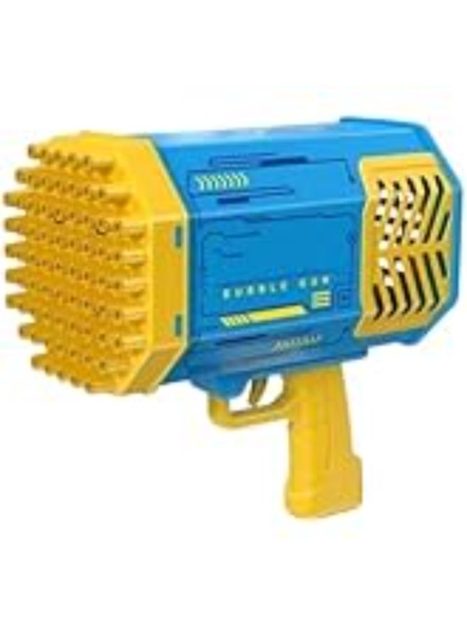 Generic Bubble Machine, 69 Holes Fan Bubble Gun with Colorful Lights, assorted colors
