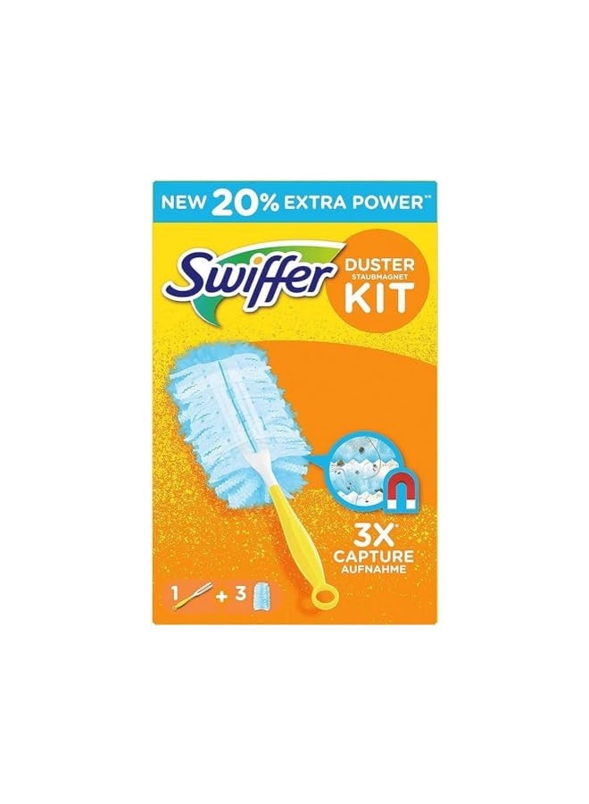 Swiffer Swiffer Microfibre Dust Cleaner Set, 1 Handle And 3 Replacement Pads (Pack Of 1X1 Piece)  - Image 3