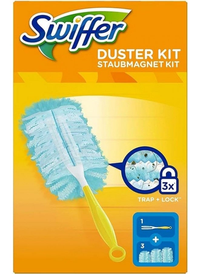 Swiffer Swiffer Microfibre Dust Cleaner Set, 1 Handle And 3 Replacement Pads (Pack Of 1X1 Piece)  - Image 1