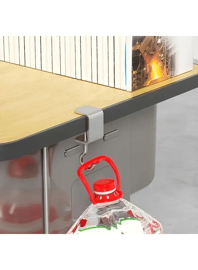 10 Pcs Stainless Steel Hooks 360 Rotating Heavy Duty 22LB Load Capacity For Office Home - Image 4