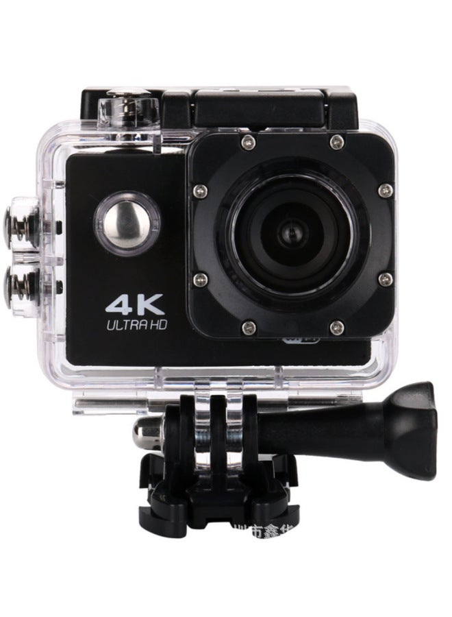 Generic Products Outdoor Extreme Sports Camera H91 With WiFi Waterproof Sports Camera Aerial Photography Diving Ride-Body Color:Standard Black English Version  - Image 1