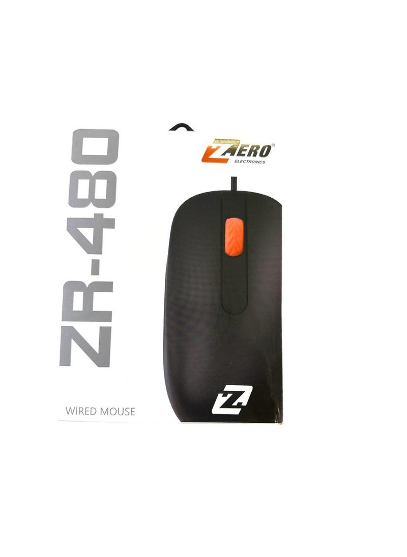 Zero - Zero wired mouse ZR-480 Black - Image 1