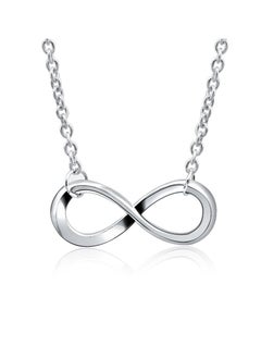 Figure 8 Shape Titanium Steel Necklace Gold Tone Plated