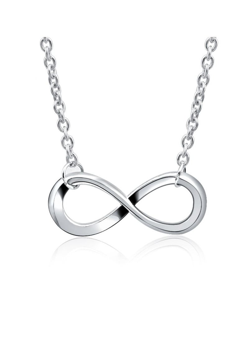 Satinior - Figure 8 Shape Titanium Steel Necklace Gold Tone Plated - Image 1