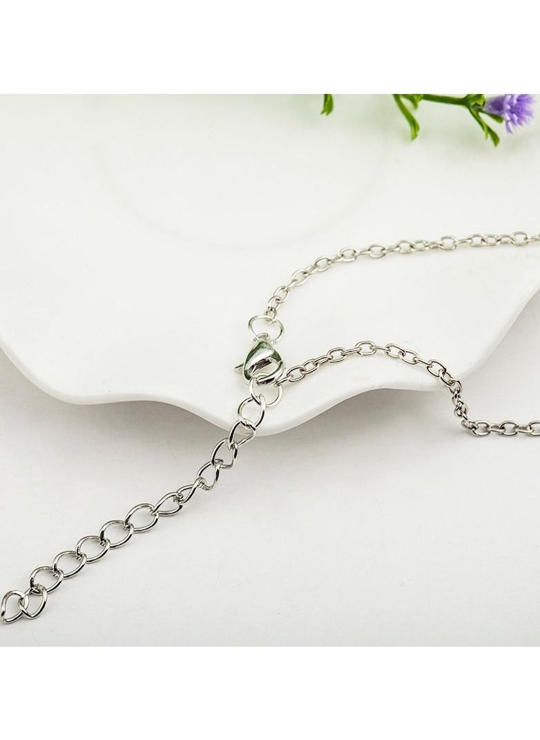 Satinior - Figure 8 Shape Titanium Steel Necklace Gold Tone Plated - Image 1