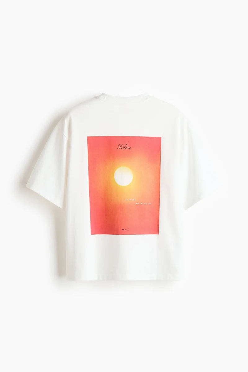 H&M Loose Fit Printed sports T-shirt