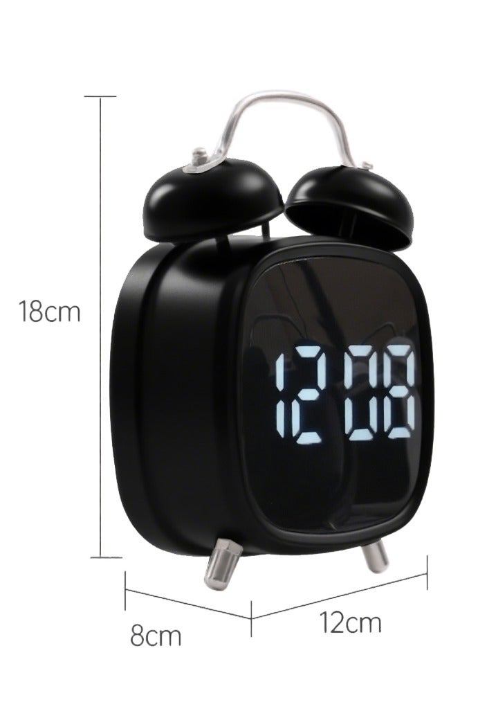 AHAKAC Twin Bell Alarm Clock, Loud Alarm Clock with Backlight, Silent Clock for Bedroom Home or Office, Great for Heavy Sleepers - Image 5