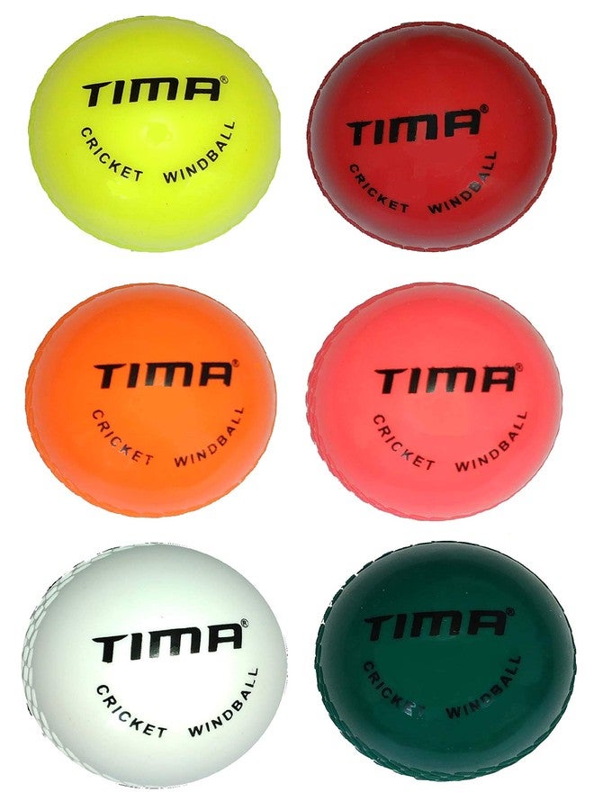 TIMA Cricket Wind Balls Practice Beach Indoor Outdoor (Pack of 6) (Multicolor) - Image 2
