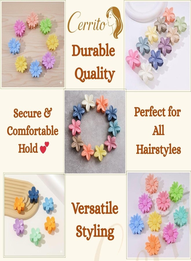 Cerrito 6 Pcs Small Mix Hair Claw Clips for Women & Girls - Durable Nonslip Mini Hair Accessories perfect for styling Thick & Thin Hair, Everyday, Party & Office Styling, Multicolor - Image 5