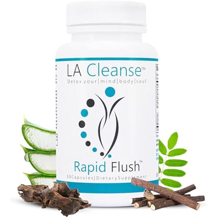 LA Cleanse 15 Day Cleanse and Detox - Rapid Flush 15 Day Gut Cleanse for Detox, Colon Cleanse, Gut Support - Enhance Digestion with Cascara Sagrada, Senna Leaf, Psyllium Husk - Capsules 30 Count - Image 1