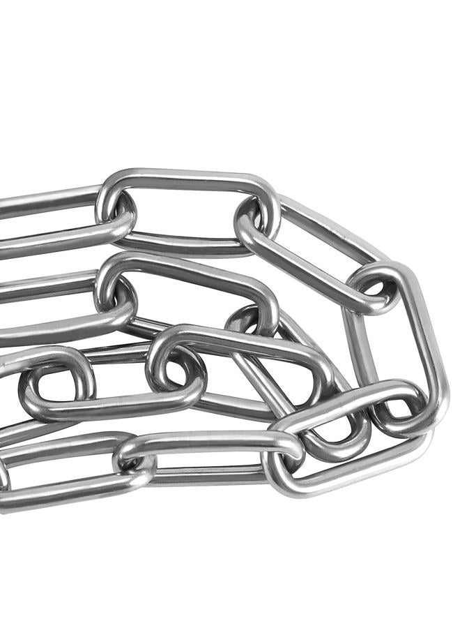 FUNSUEI 2mm x 65.6 Feet 304 Stainless Steel Chain, Heavy Duty Metal Chain, Decorative Chains for Clothes Hanging, Guardrail, Lifting Chain, Pet Chain, Anti-Theft Chain, Silver - Image 2