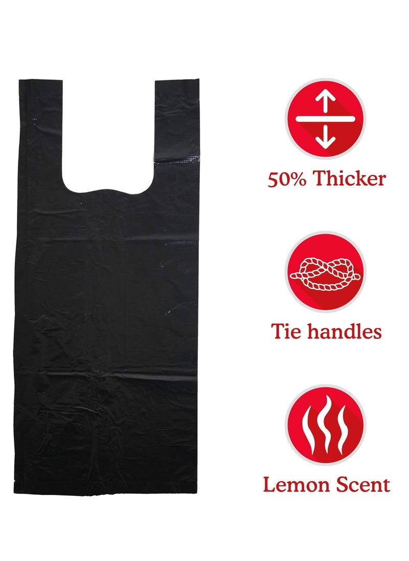 Rosewood - Dog Poop Bags with Easy Tie Handles Convenient Loose Packed Poop Bags for Dogs Black 100 Bags - Image 1