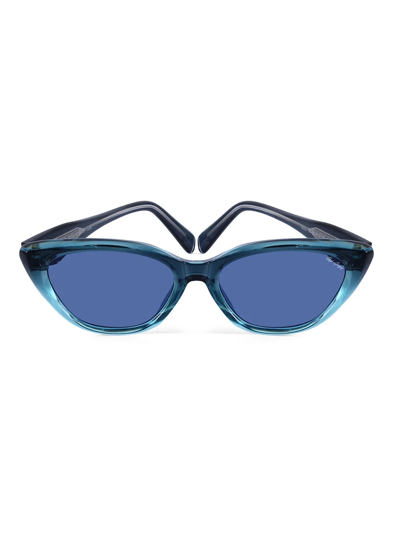 Woggles Red Pappy Thryse Blue Cateye Sunglasses