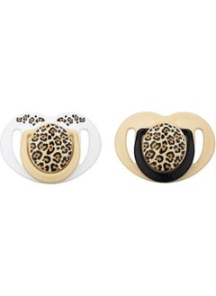 Mamajoo Sterilization & Storage Box Silicone Orthodontic Double Pacifier Beige Leopard / 12 Months +  - Image 1
