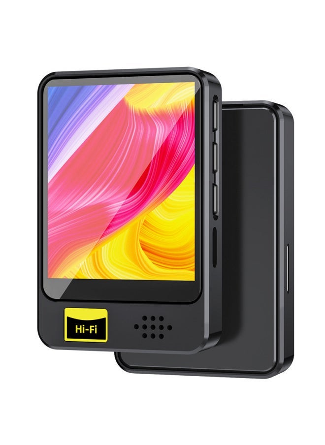 【Version】 MP3/MP4 Music Player Bluetooth Radio E-book Walkman Outdoor-Body Color:Black/bluetooth Fm-Memory Capacity:32GB - Image 1