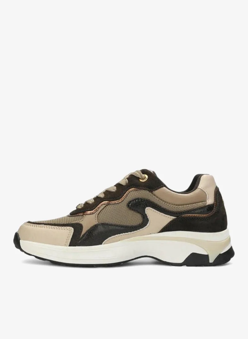Mexx BROWN Colourblock Lace-Up Sneakers for Women | Best Price UAE