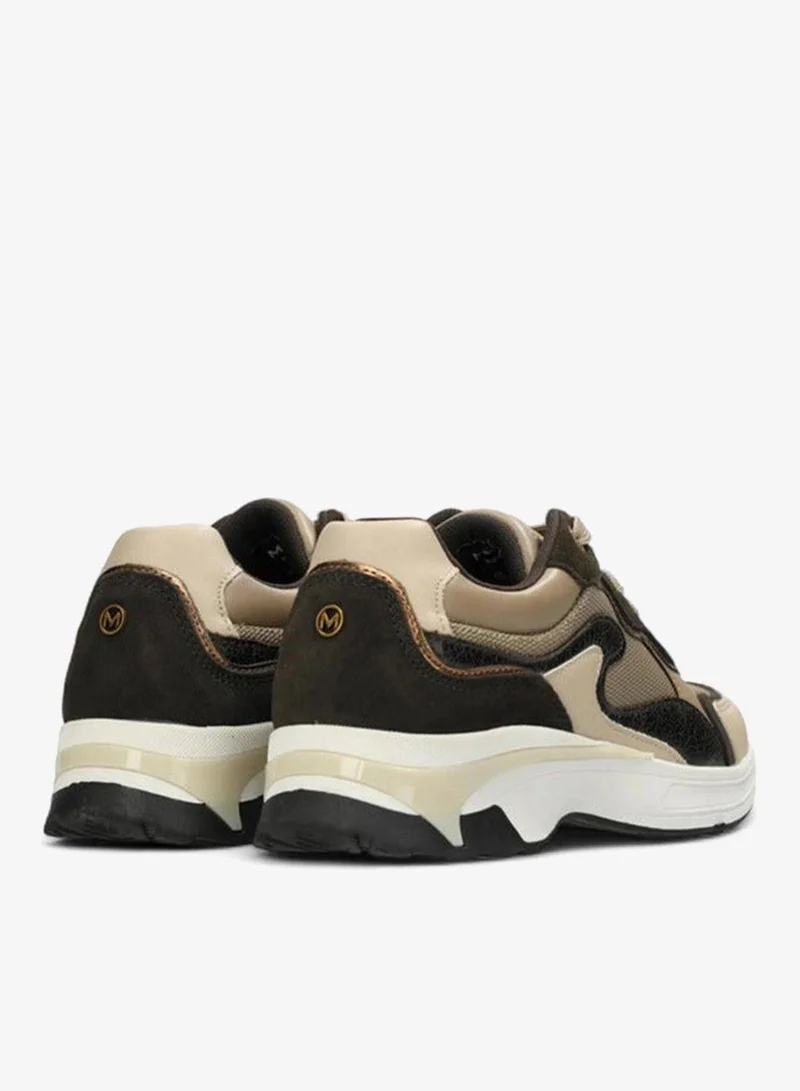 Mexx BROWN Colourblock Lace-Up Sneakers for Women | Best Price UAE
