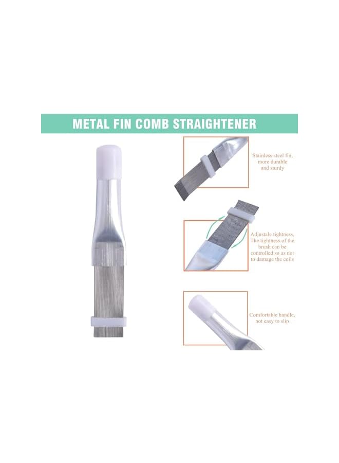 promass Air Conditioner Fin Cleaner Set Comb Universal Radiator Condenser Cleaning Brush Fin Comb Repair Tools Kits Air Conditioning Fin Comb,4 Pcs - Image 3