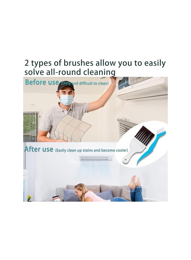 promass Air Conditioner Fin Cleaner Set Comb Universal Radiator Condenser Cleaning Brush Fin Comb Repair Tools Kits Air Conditioning Fin Comb,4 Pcs - Image 5