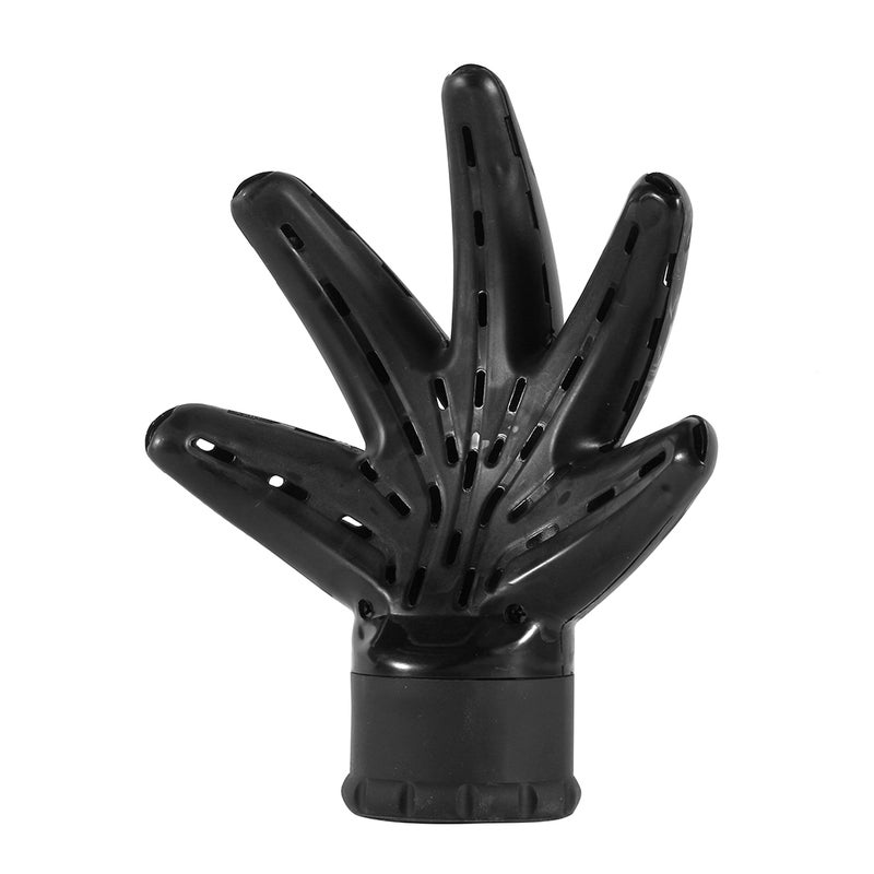 Professional Hairdressing Tool Black Plastic Hand Shape Hair Blow Dryer Diffuser Accessory - Image 2