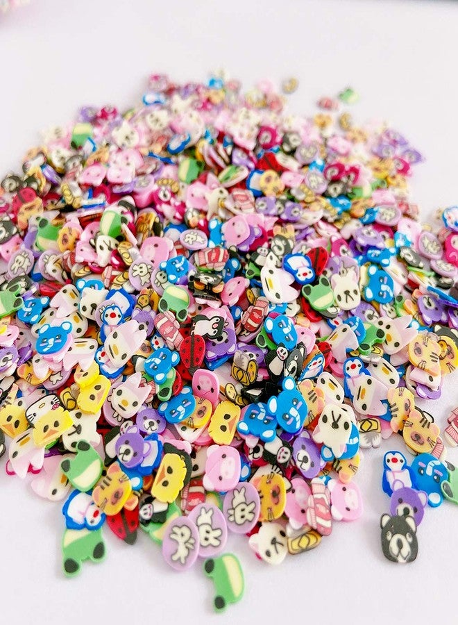 EHOPE 3000 PCS Polymer Slices Clay Slices DIY Nail Art Slices Supplies Making Kit Decoration Arts Crafts(Animal Slices) - Image 2