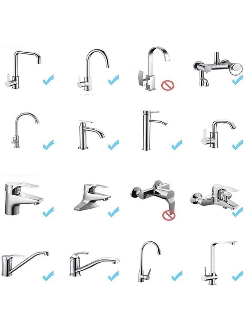 2PCS 360 درجة الصنبور الدوار الهواء ديلوكس توفير المياه الصنبور رش توفير المياه فقاعة صنبور ضغط تصفية اكسسوارات المطبخ - Image 2