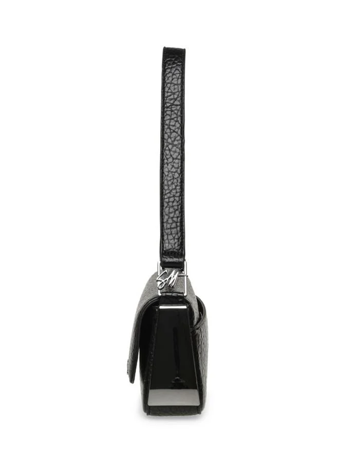 Steve Madden Baster Black & Gunmetal Women's Shoulder Bag