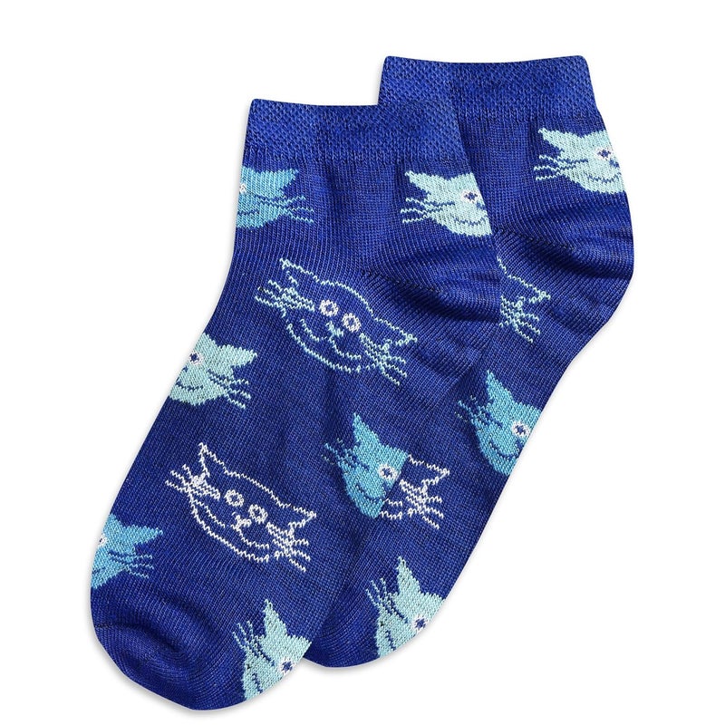 Texton Texlon Kids Ankle Length Cotton Spandex Socks For Girls (Pack of 5)(Multicolor) - Image 5