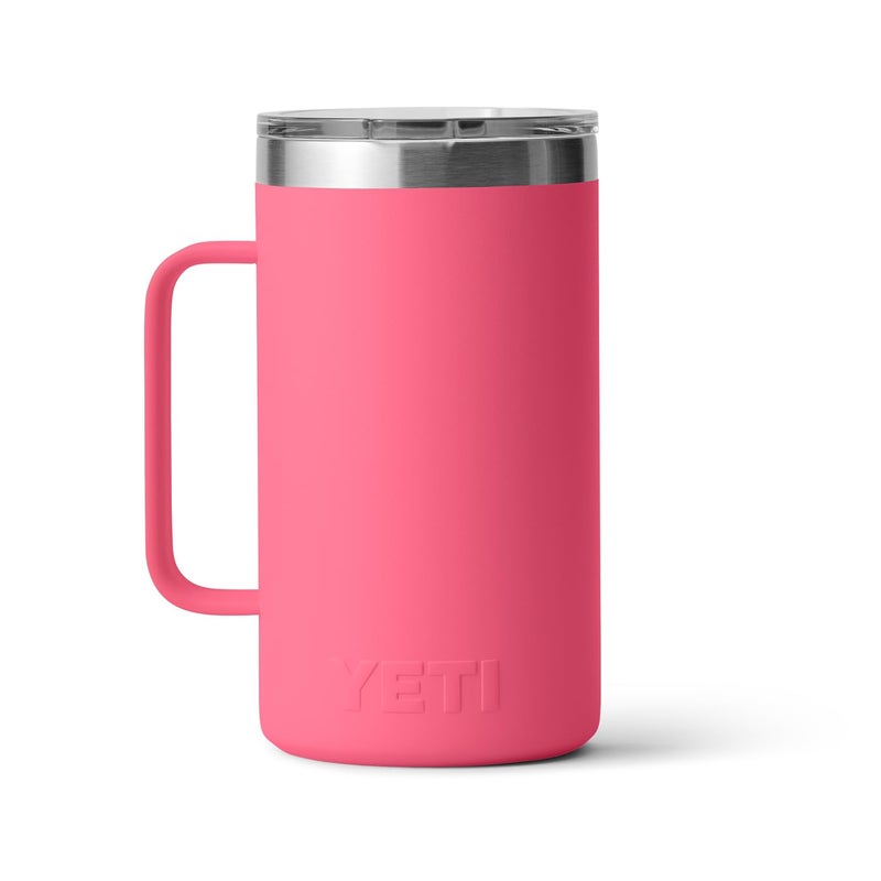 YETI Rambler 24 oz Mug, Vacuum Insulated, Stainless Steel with MagSlider Lid, Tropical Pink - Image 5