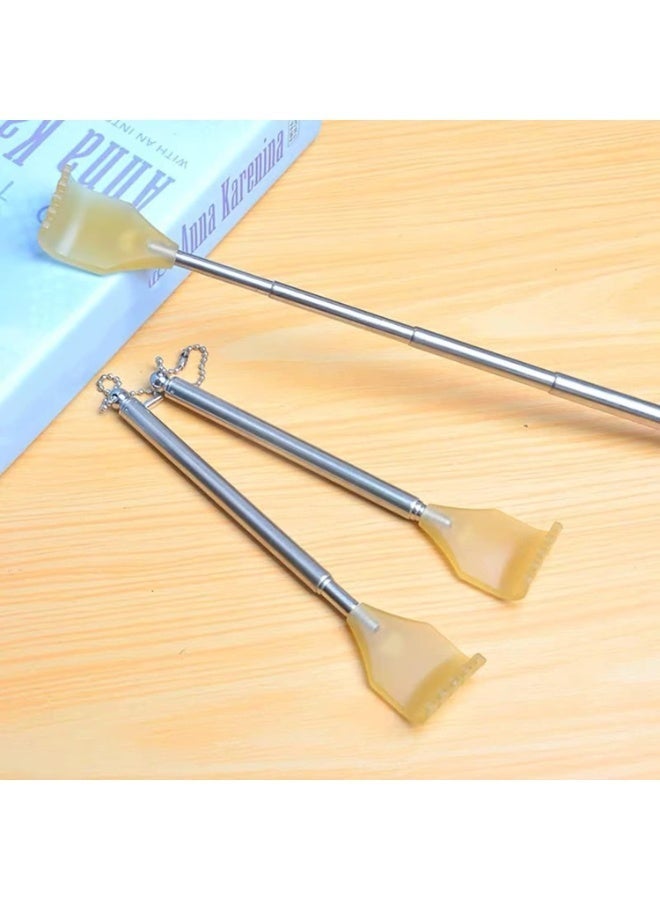 2PCS Small Extendable Stainless Steel Back Scratcher, Claw Shape Manual Back Scraper Portable Body Massage Tool For Home Travel - Image 5