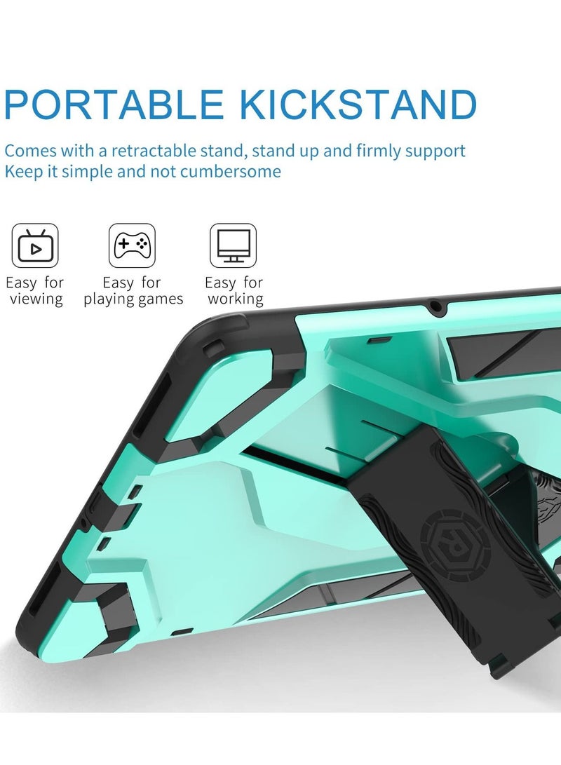 Case for Xiaomi Mi Pad 5 / MiPad Pro 11 inch 5G 2021 Stand Protective Case, Dual Layer Shockproof Full W Handle + Shoulder Strap (Green)