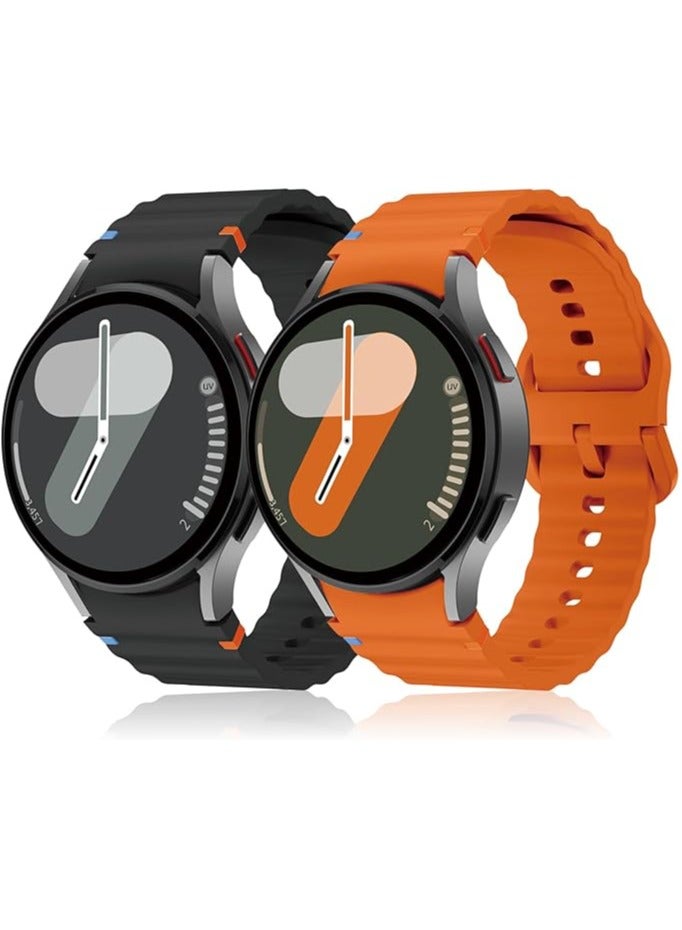 keloray Silicone Watch Bands Compatible with Galaxy Watch 7 6 5 4 FE and Classic Models 20mm Soft Sport Strap for Men and Women - Image 1