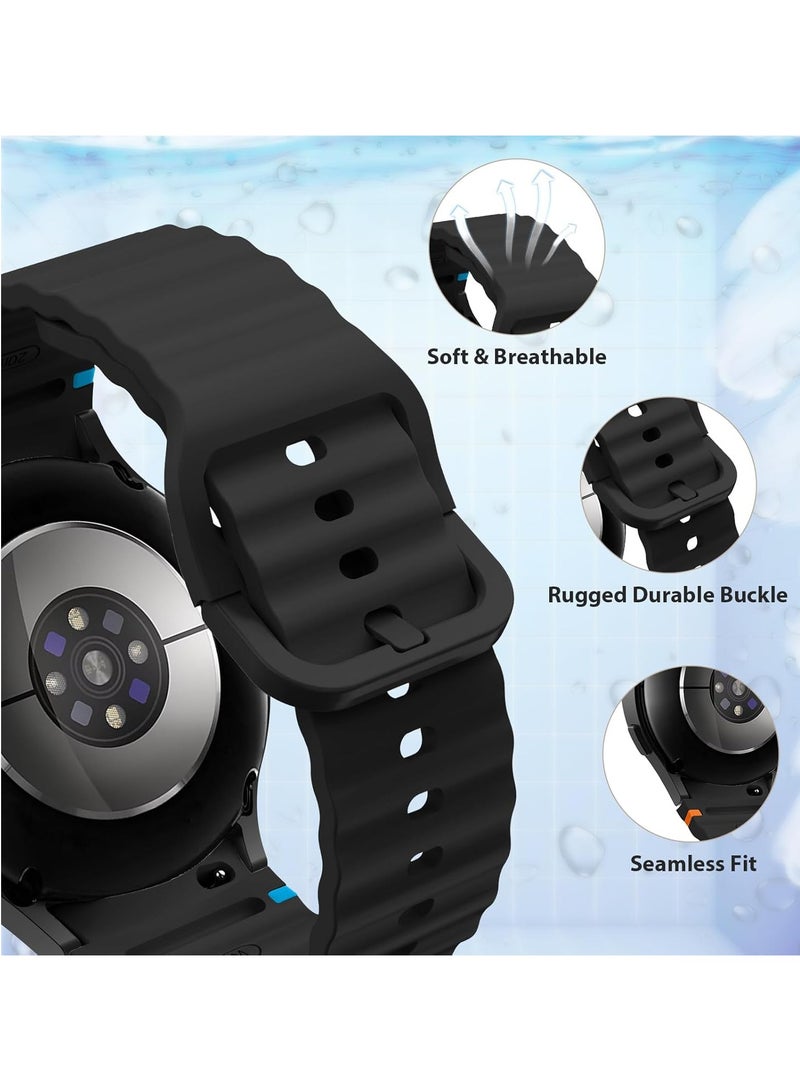 keloray Silicone Watch Bands Compatible with Galaxy Watch 7 6 5 4 FE and Classic Models 20mm Soft Sport Strap for Men and Women - Image 3