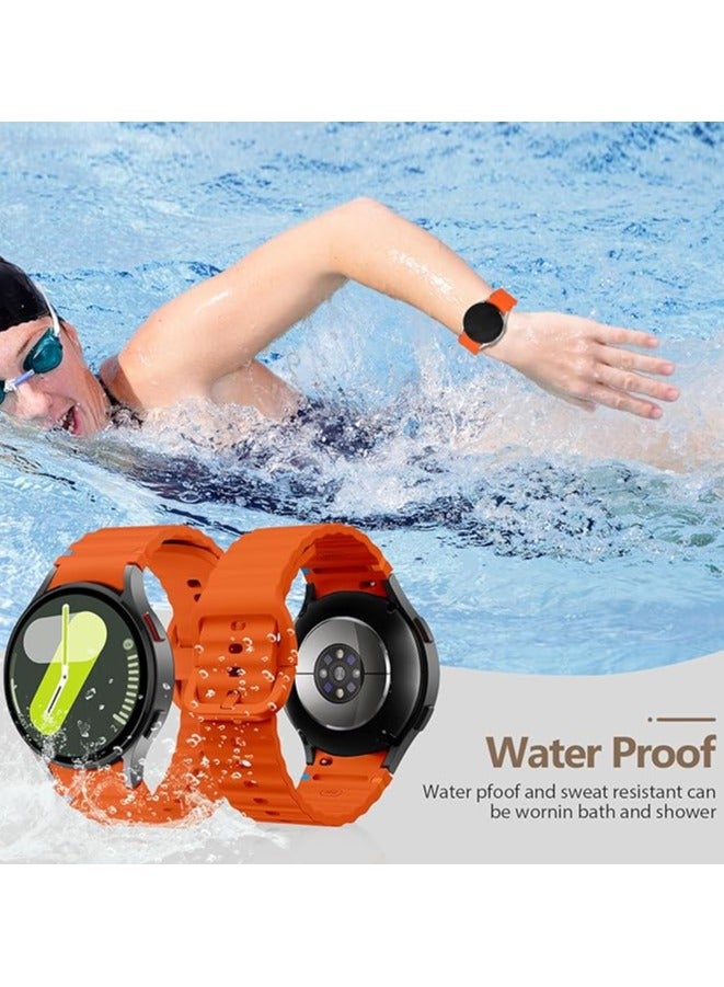 keloray Silicone Watch Bands Compatible with Galaxy Watch 7 6 5 4 FE and Classic Models 20mm Soft Sport Strap for Men and Women - Image 4