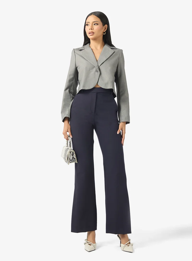 ELLA  Single Breasted Cropped Blazer for Women | Best Price UAE