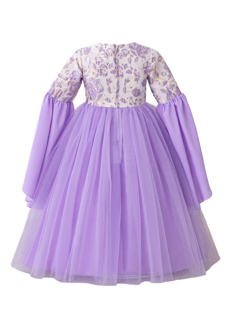 دىدانيالا جلابية بنفسجية زهرية من دانييلا - Image 3