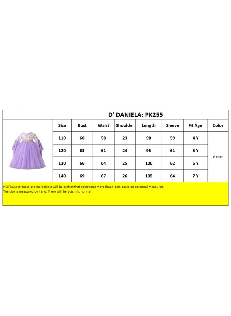 D'Daniela D' Daniela - Purple Blossom Jalabiya Dress - Purple